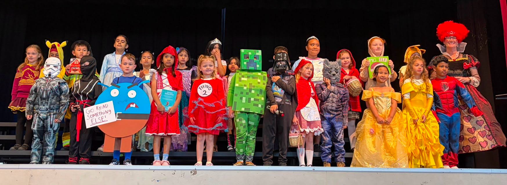 Year 1 students parading their Book Character costumes &copy; St Bernardine's School